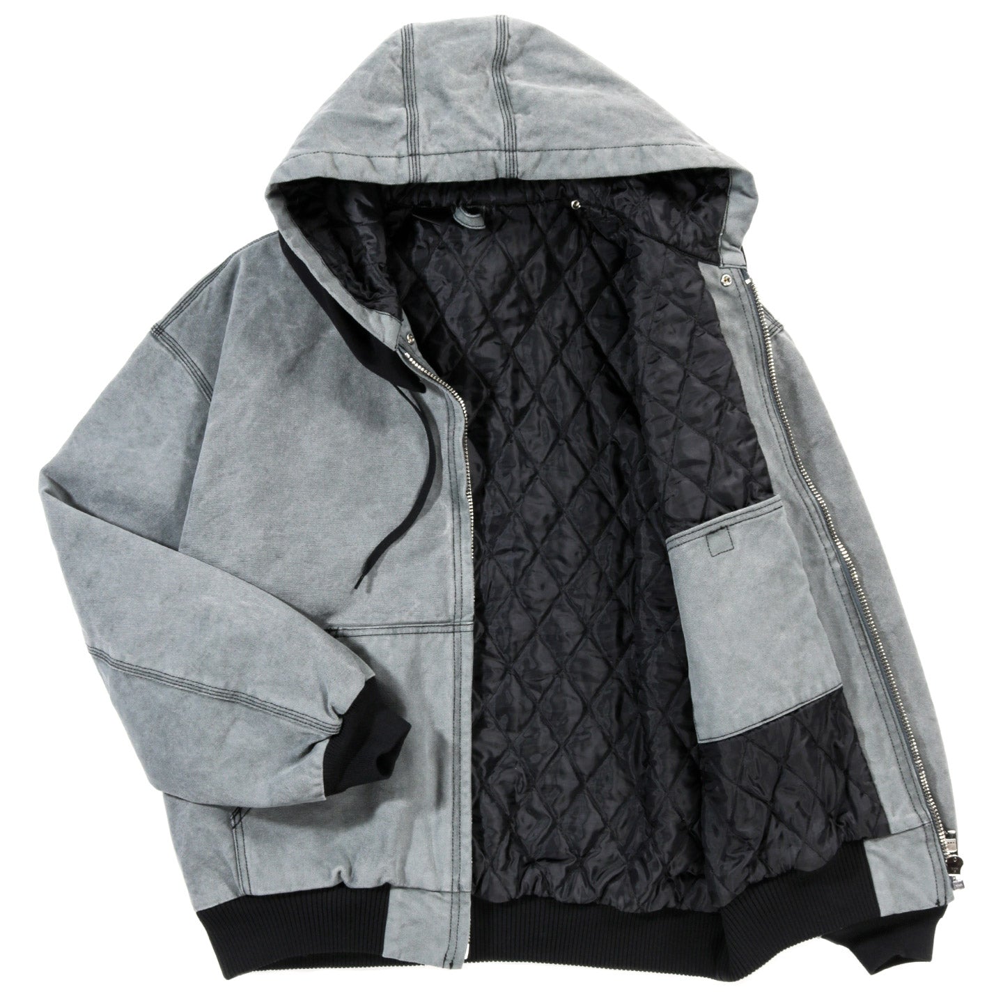 N.HOOLYWOOD 2252-BL70 HOODED WORK JACKET CHARCOAL