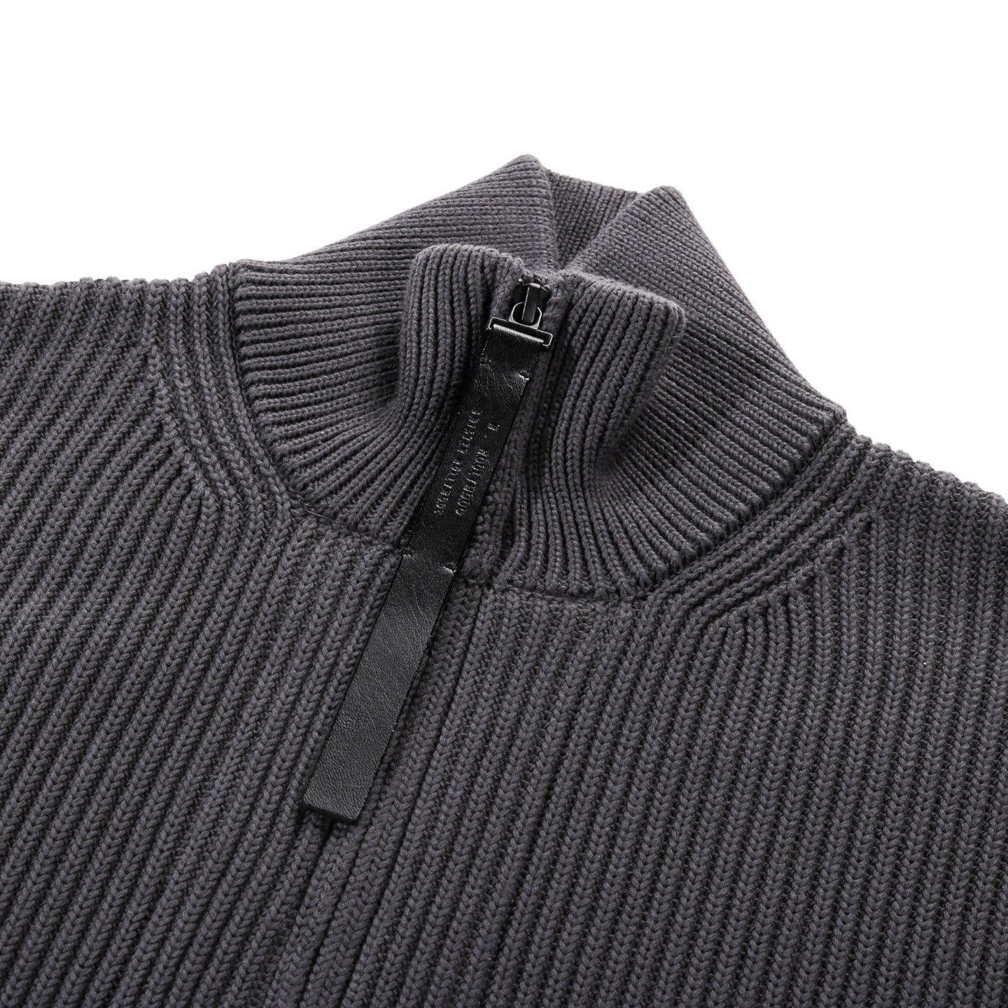 N.HOOLYWOOD 2252-KT01 WIDE KNIT BLOUSON CHARCOAL