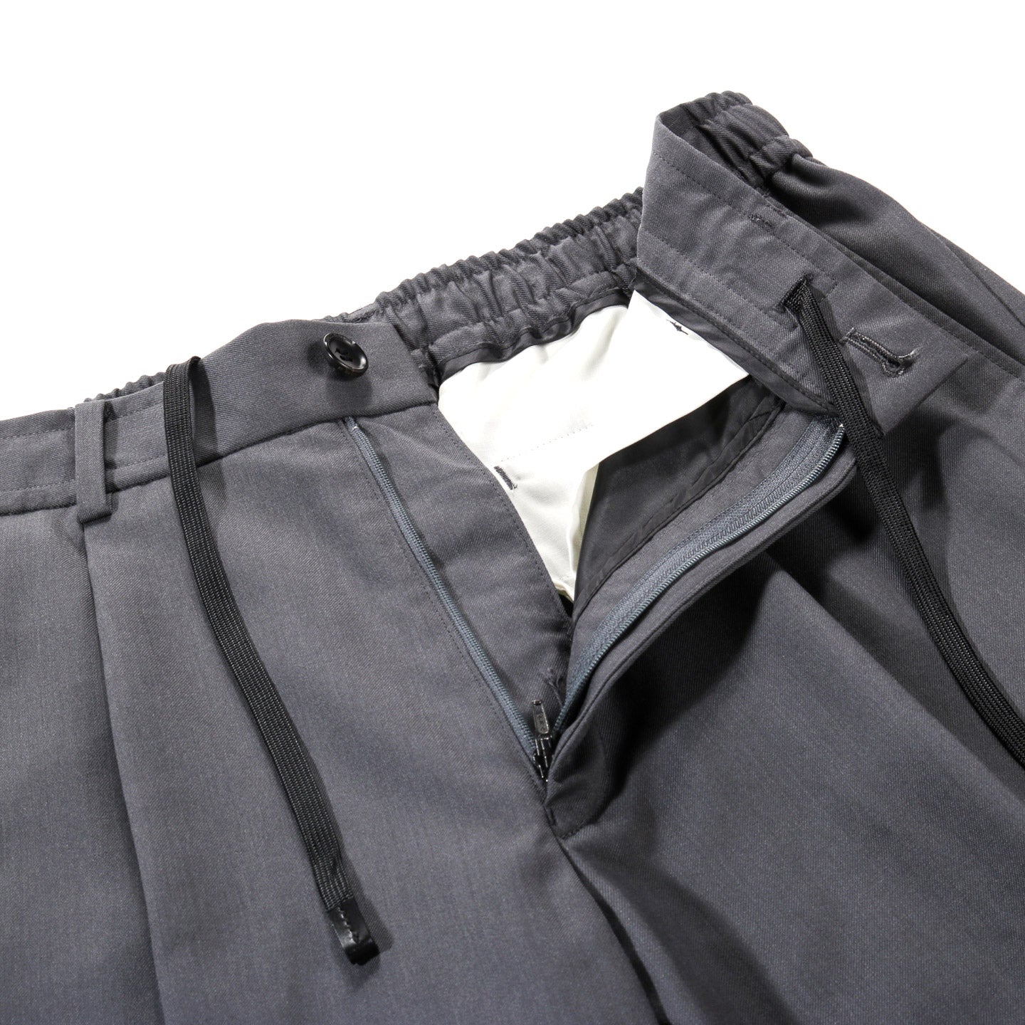 N.HOOLYWOOD 2252-PT06 WIDE EASY SUIT PANTS CHARCOAL