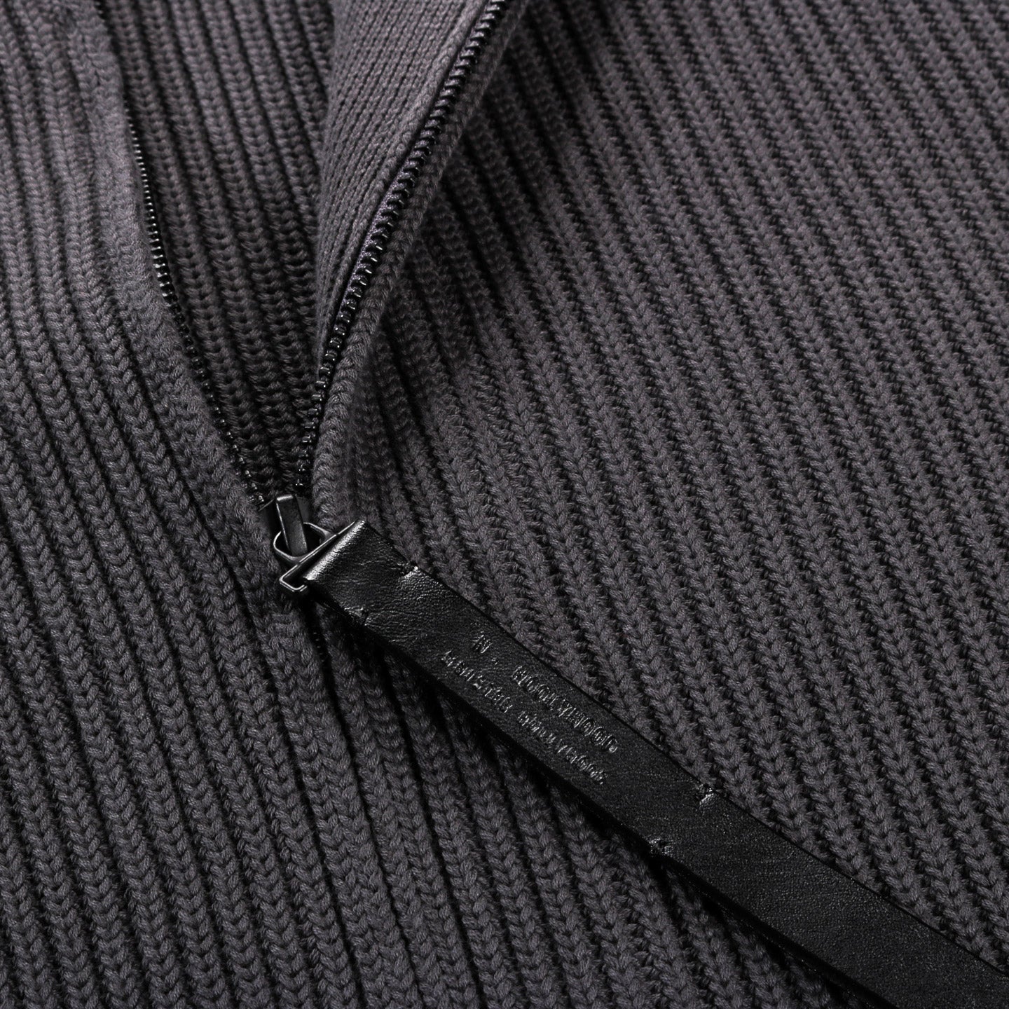 N.HOOLYWOOD 2252-KT01 WIDE KNIT BLOUSON CHARCOAL