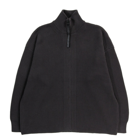 N.HOOLYWOOD 2232-KT07 ZIP CARDIGAN CHARCOAL