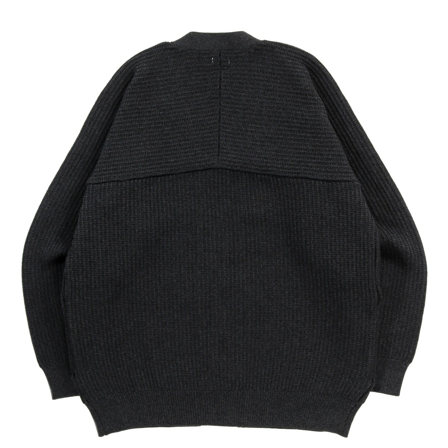 NANAMICA 5G ZIP CARDIGAN BLACK