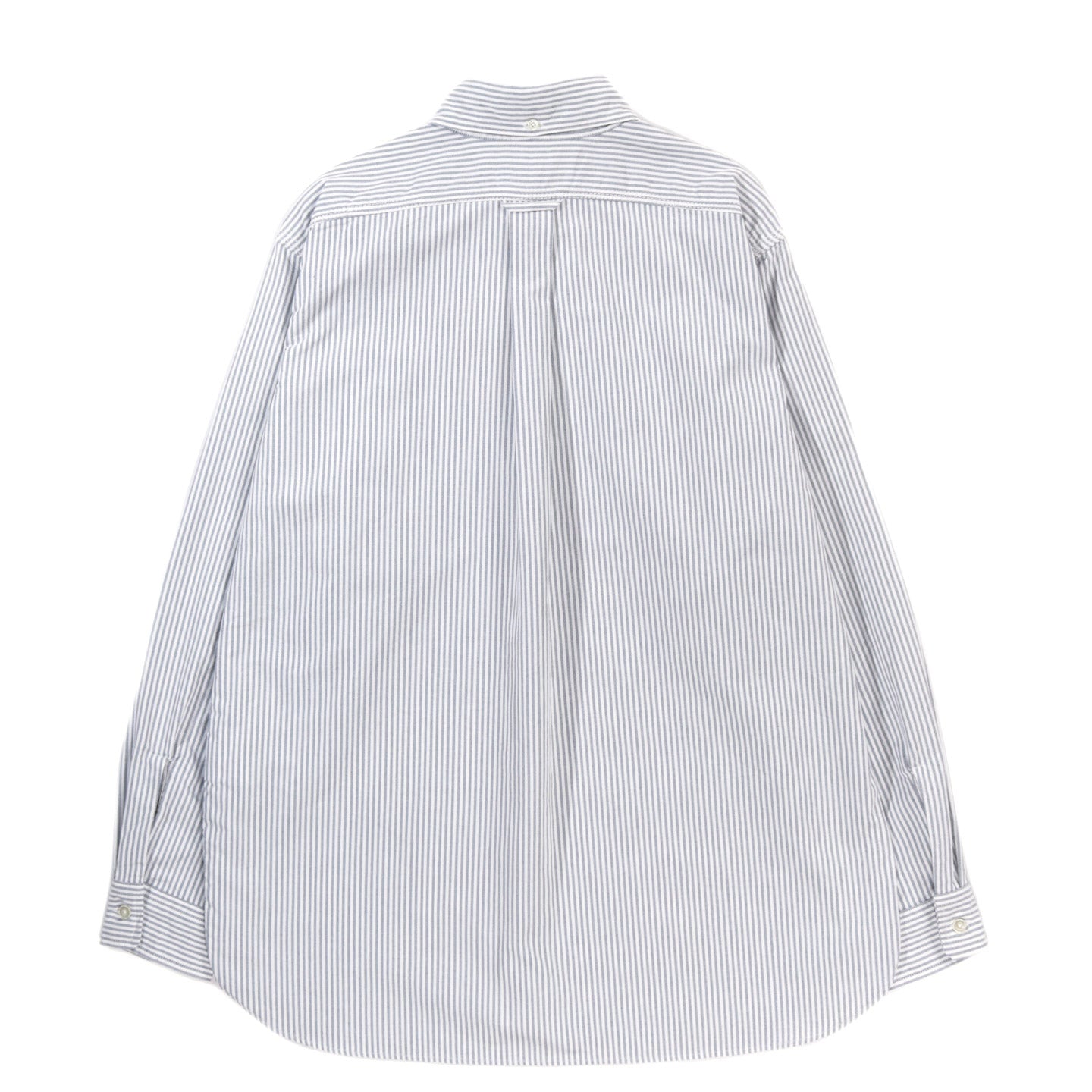 NANAMICA BUTTON DOWN STRIPE WIND SHIRT NAVY