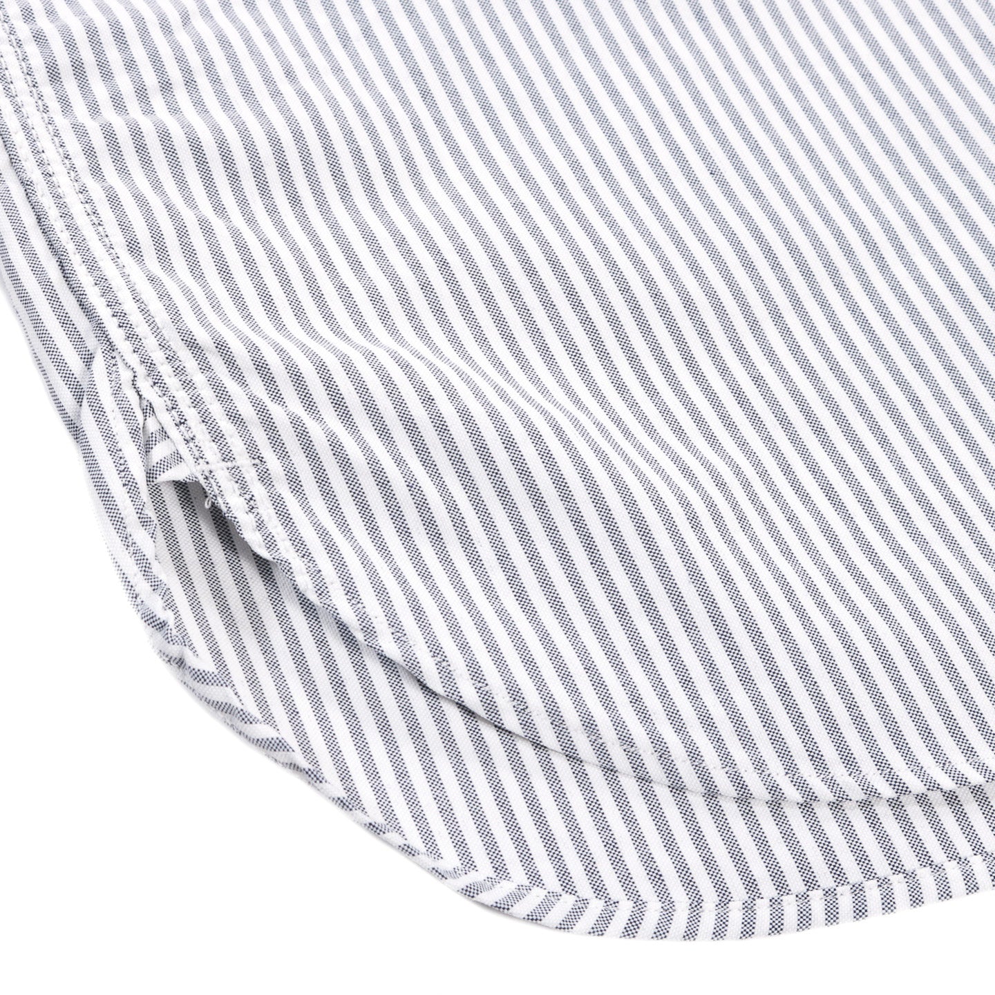 NANAMICA BUTTON DOWN STRIPE WIND SHIRT NAVY