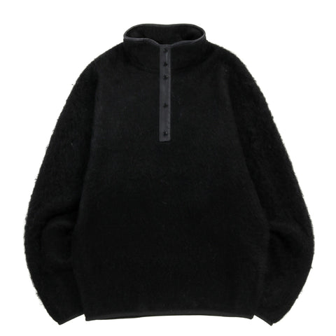 NANAMICA PULLOVER MOHAIR SWEATER BLACK