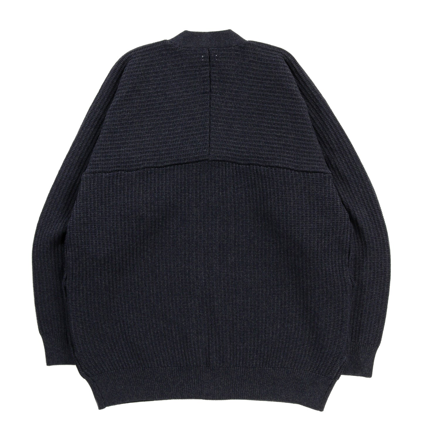 NANAMICA 5G ZIP CARDIGAN DARK NAVY