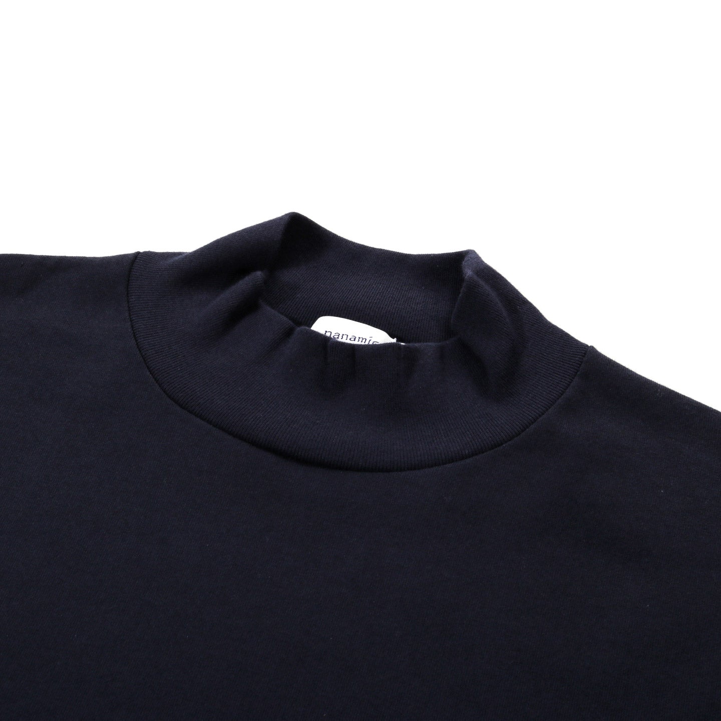 NANAMICA L/S MOCK NECK TEE NAVY