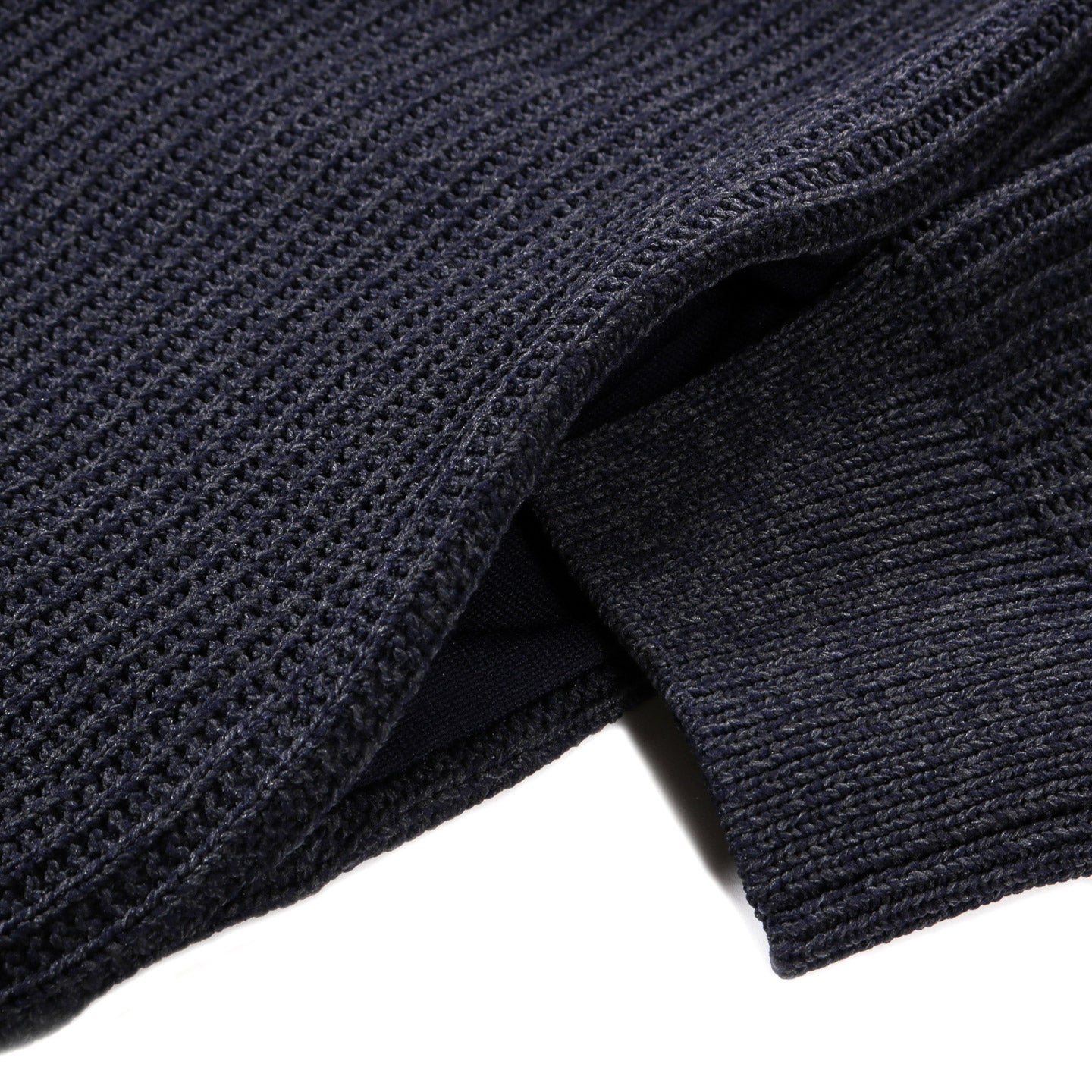 NANAMICA 5G ZIP CARDIGAN DARK NAVY