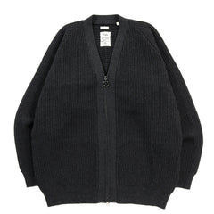 シマフク NANAMICA 5G ZIP CARDIGAN BLACK | TODAY CLOTHING