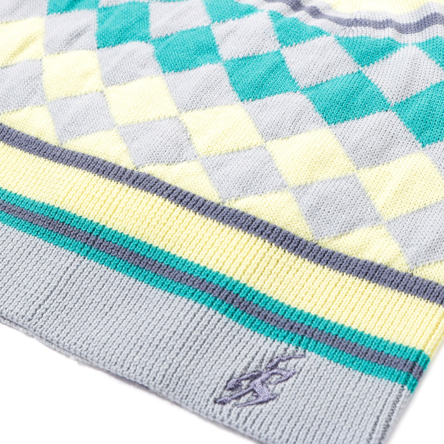 ASICS NOVALIS AQUIFOLIA KNIT HAT BLUE HAZE / LEMON