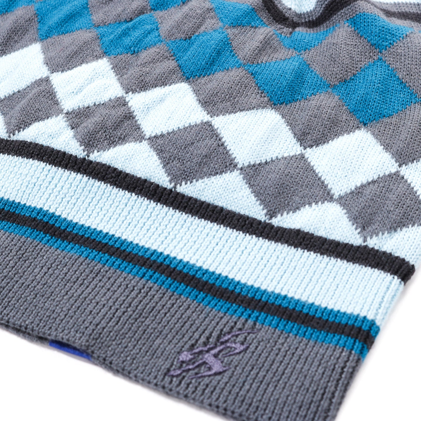 ASICS NOVALIS AQUIFOLIA KNIT HAT ANCHOR GREY / SKY