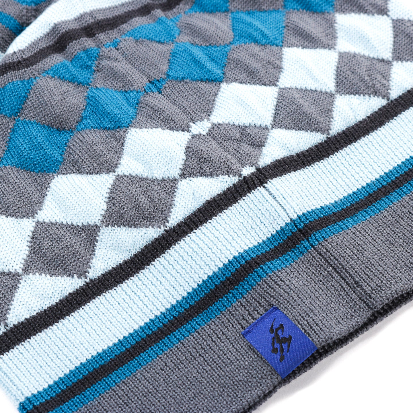 ASICS NOVALIS AQUIFOLIA KNIT HAT ANCHOR GREY / SKY