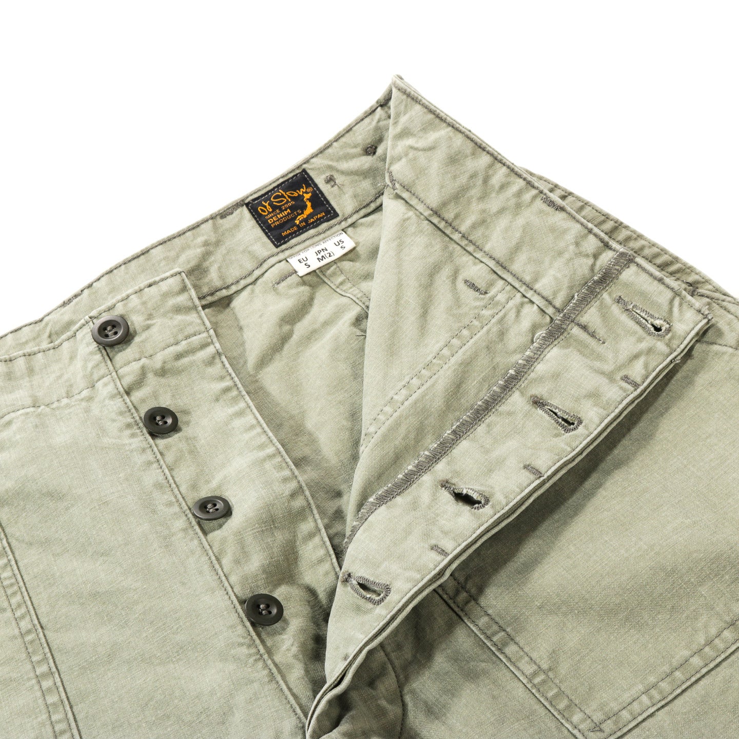 ORSLOW SUMMER FATIGUE PANTS GREEN