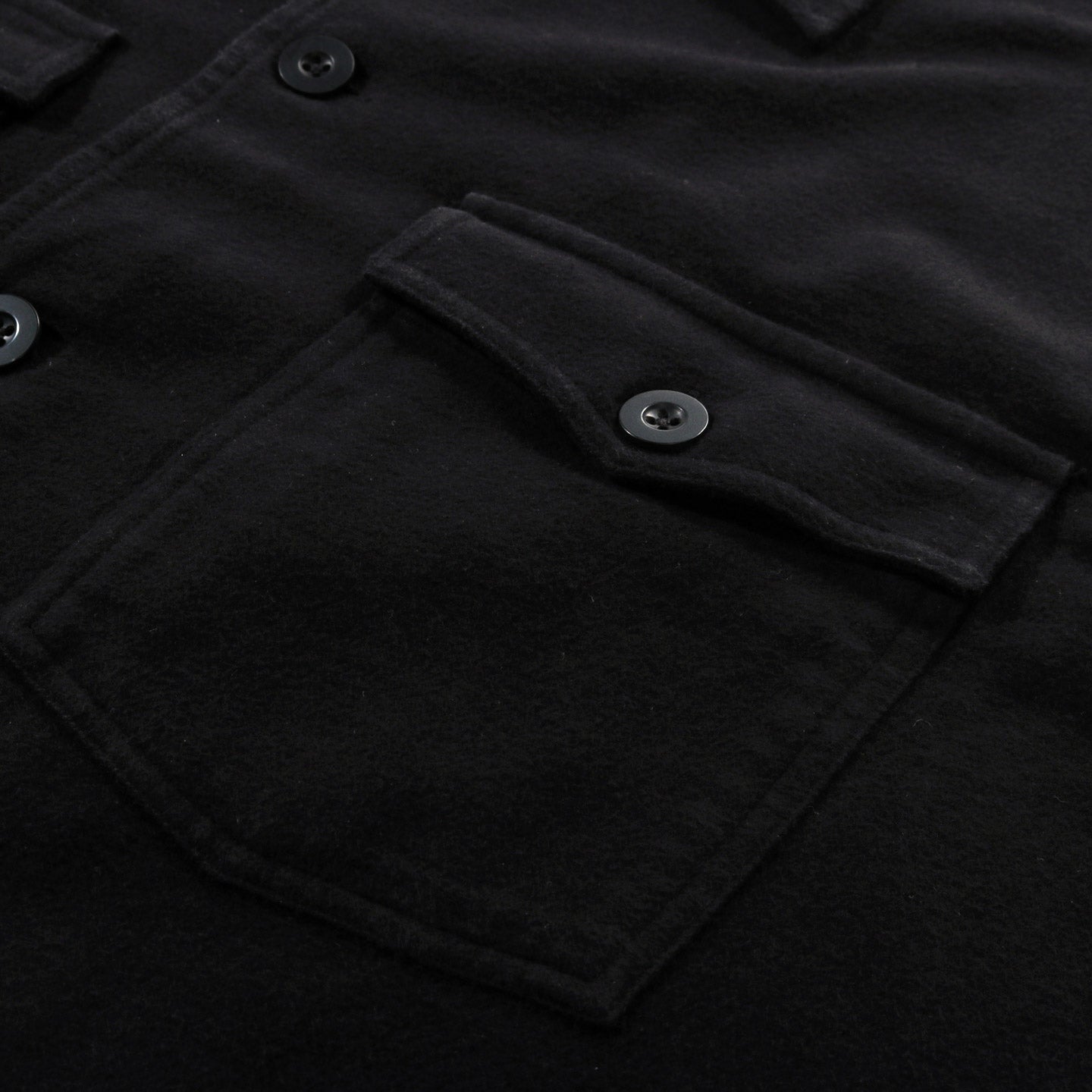 OUR LEGACY EVENING COACH JACKET BLACK BRUSHED COTTON