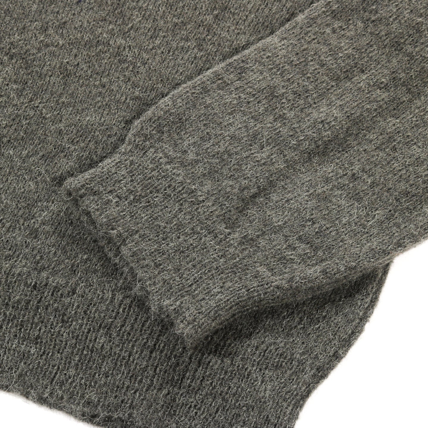 OUR LEGACY EVENING POLO MOSS GREEN FUZZY ALPACA