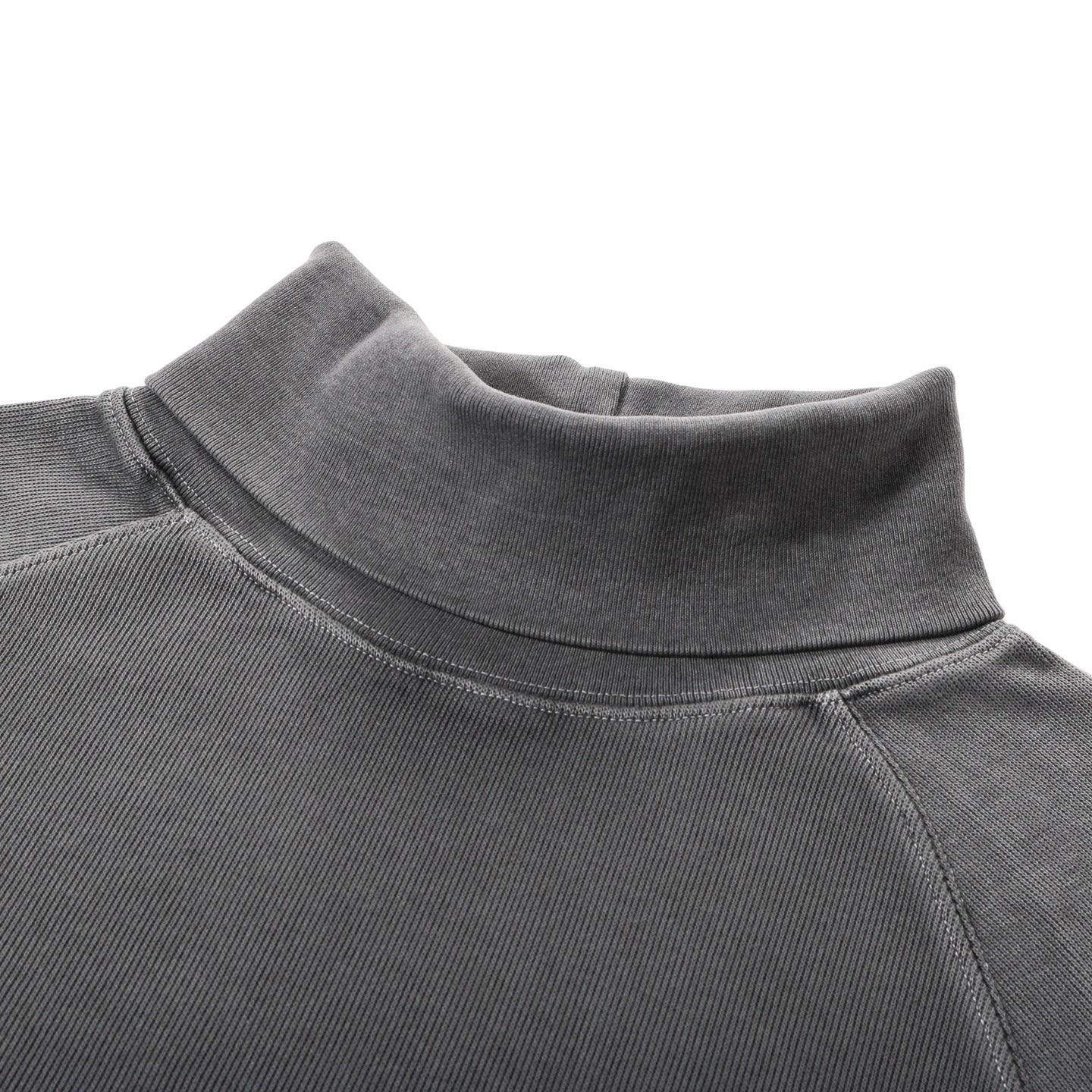OUR LEGACY SCHOLAR ROLLNECK WORN BLACK ATHLETIC RIB