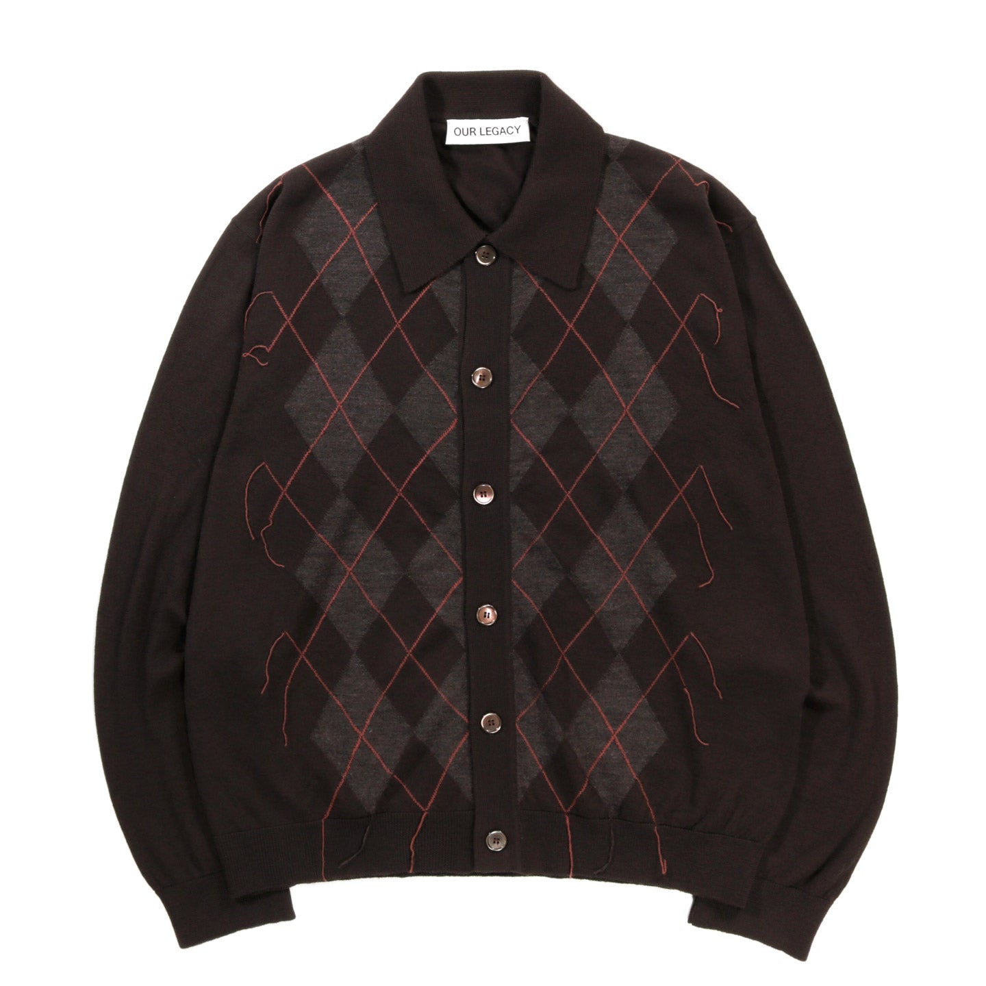 OUR LEGACY EVENING POLO PUB ARGYLE FINE WOOL