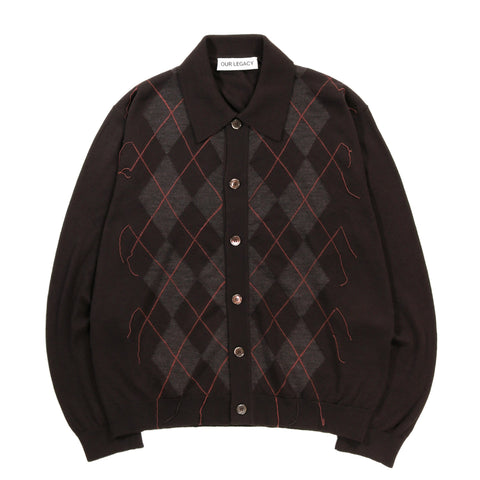 OUR LEGACY EVENING POLO PUB ARGYLE FINE WOOL