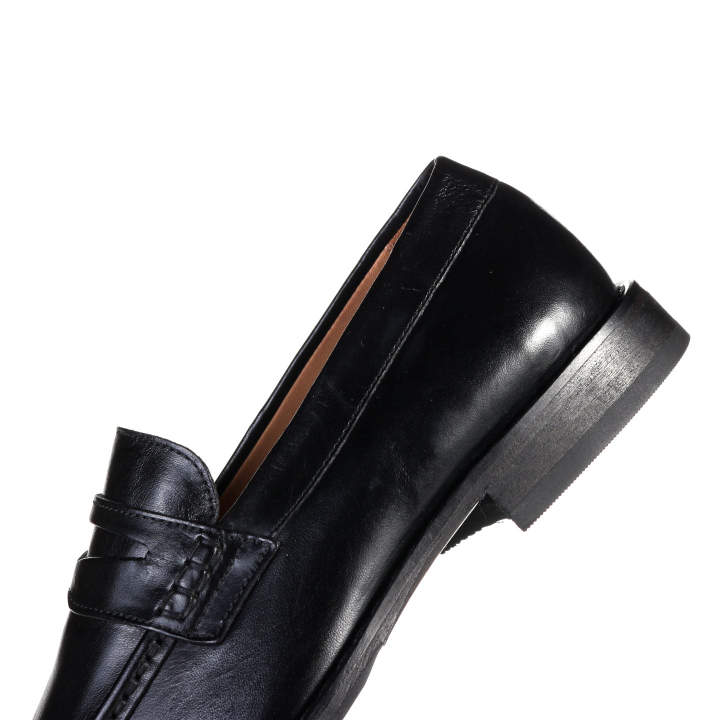 OUR LEGACY LIGHT LOAFER TRUE DYED BLACK LEATHER