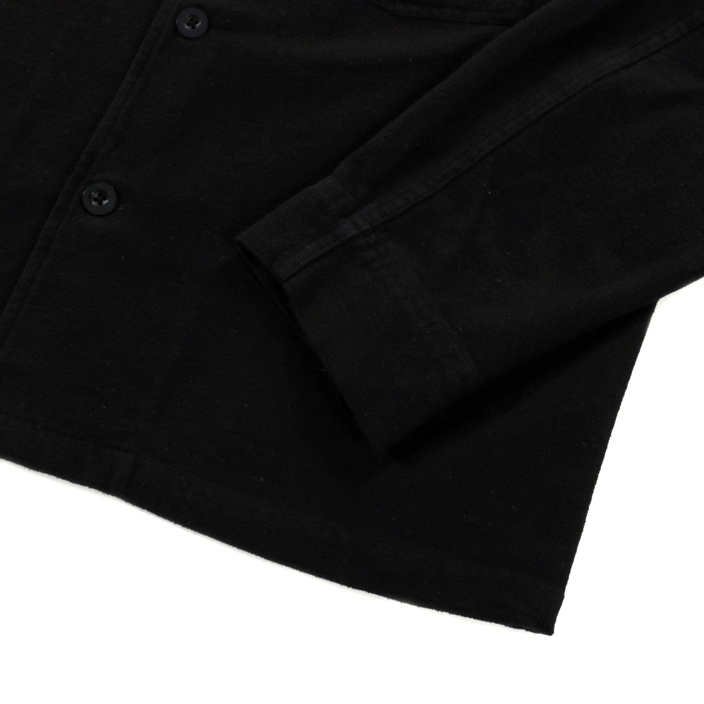 OUR LEGACY EVENING COACH JACKET BLACK BRUSHED COTTON