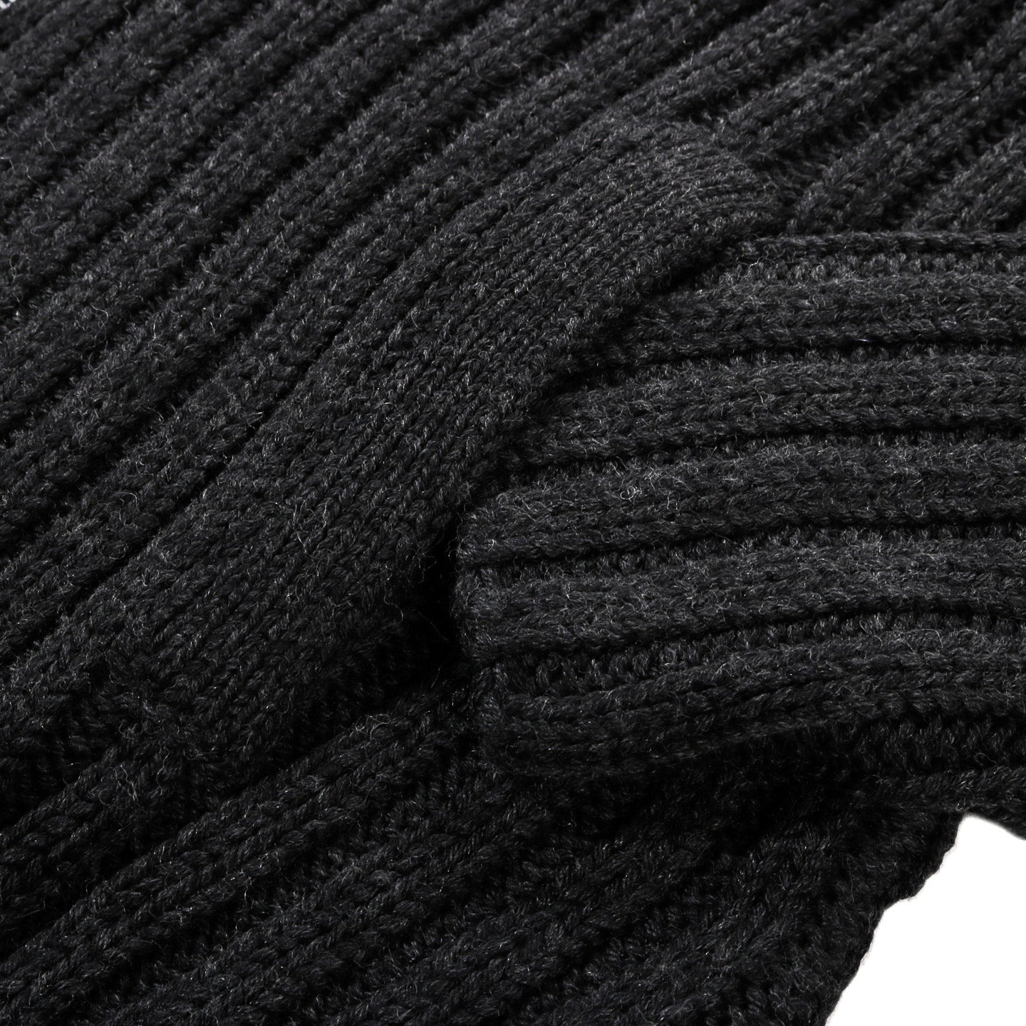 OUR LEGACY ULTRA ZIP FUNNEL CHARCOAL DRY MERINO WOOL
