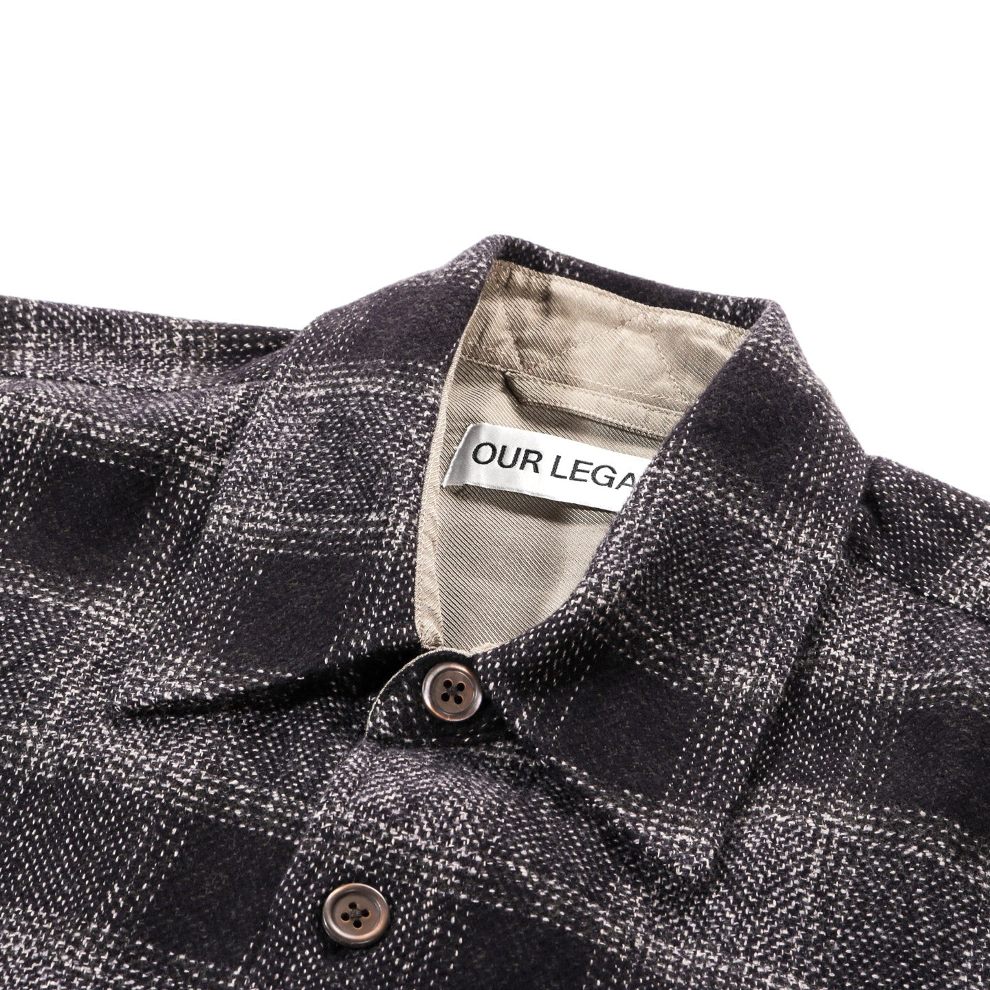 OUR LEGACY ABOVE SHIRT OAKLAND LOW TWIST CHECK