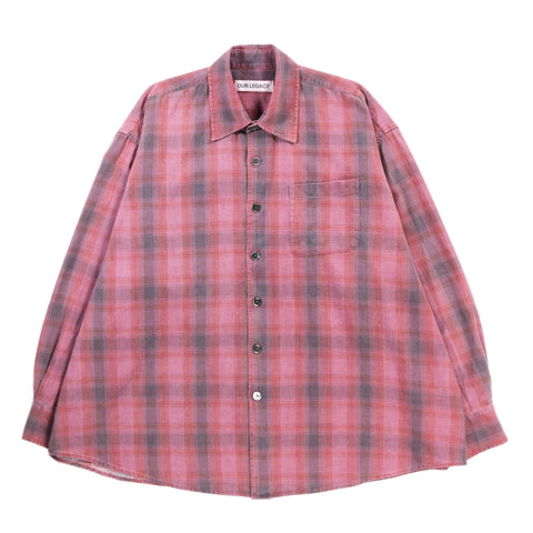 OUR LEGACY BORROWED SHIRT IDAHO FLANNEL CHECK