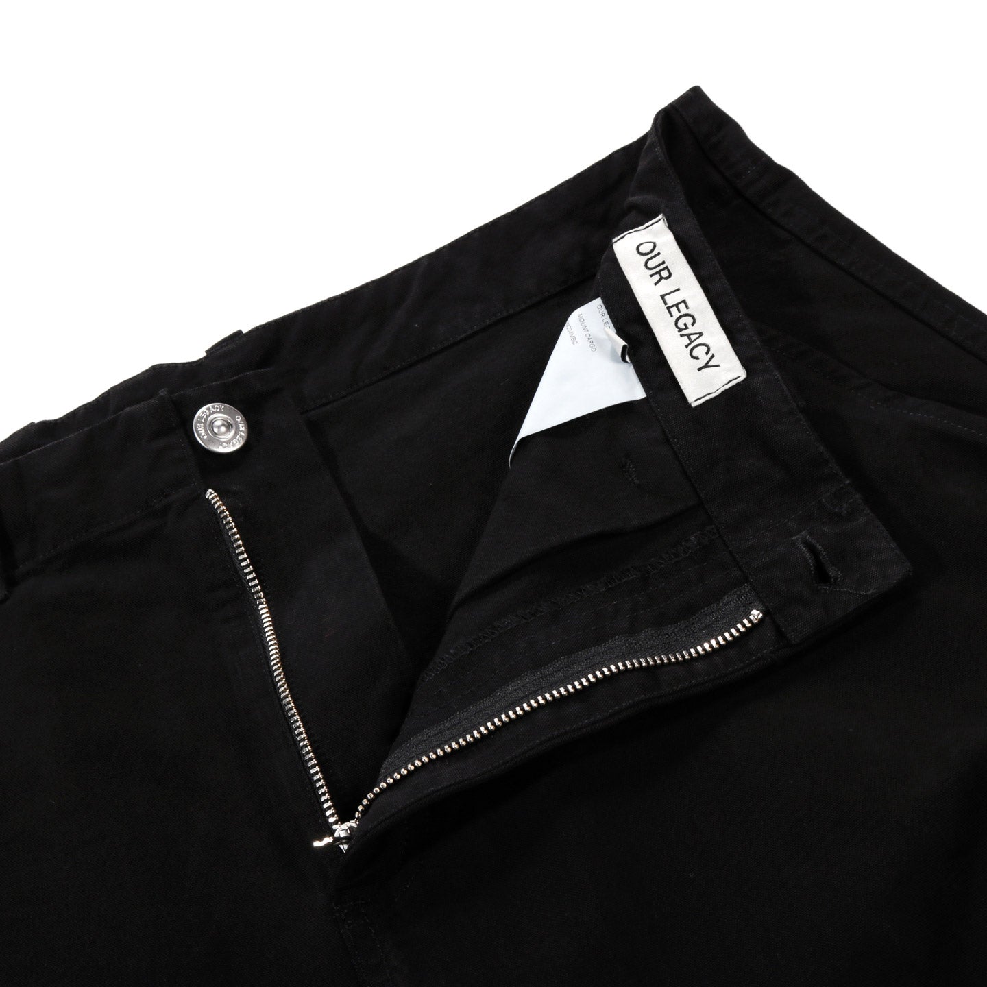 OUR LEGACY MOUNT CARGO BLACK CANVAS