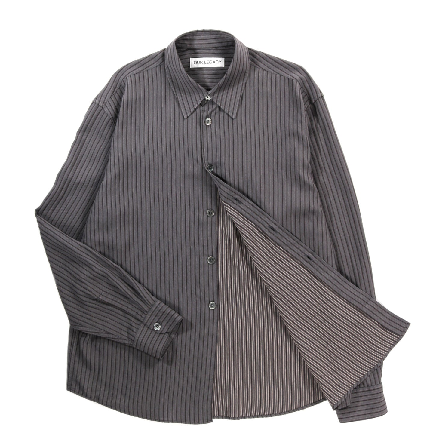 OUR LEGACY BEYOND SHIRT IRON STRIPE CEREMONY VISCOSE