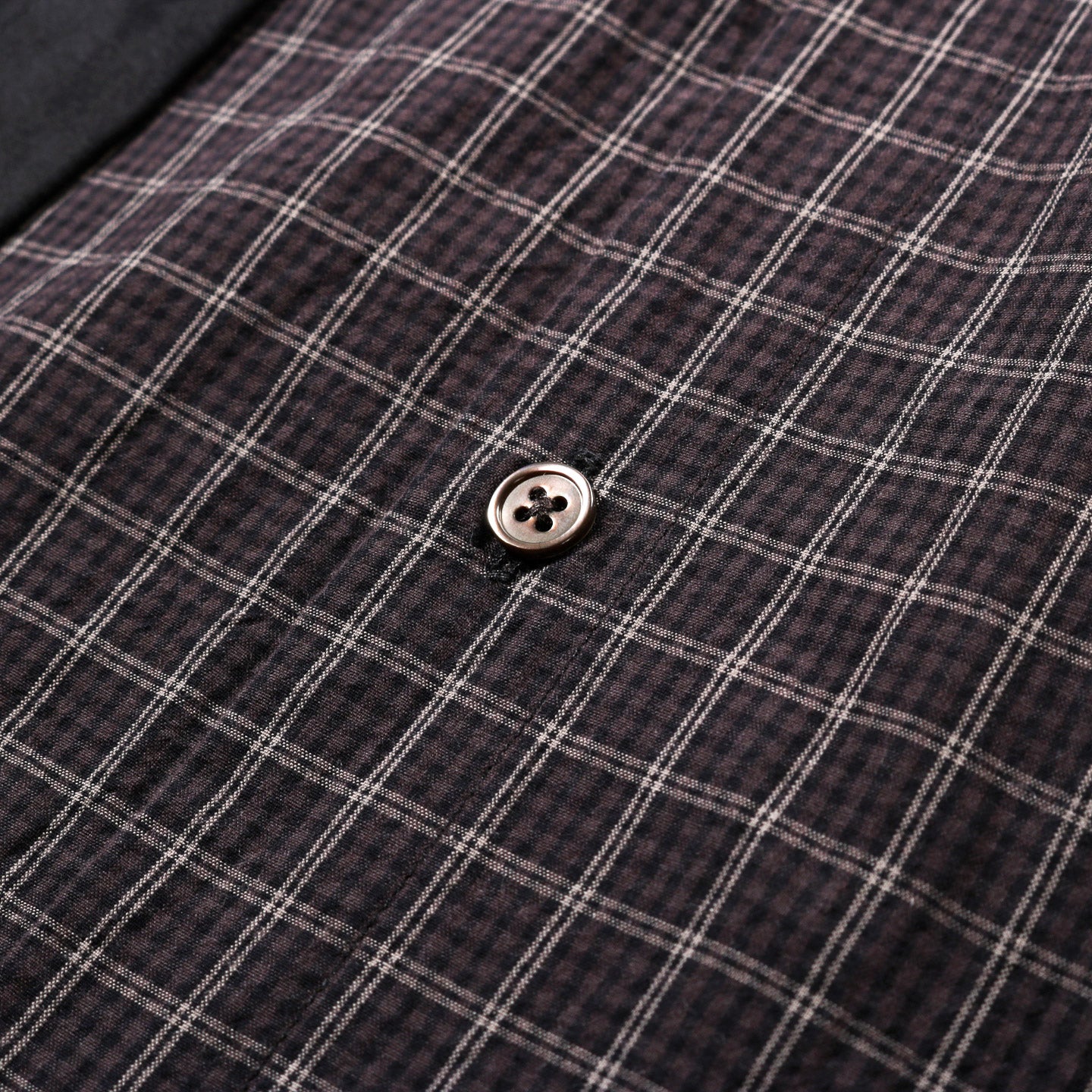 OUR LEGACY DOUBLE BORROWED SHIRT BLACK FAUX LUMBERJACK CHECK