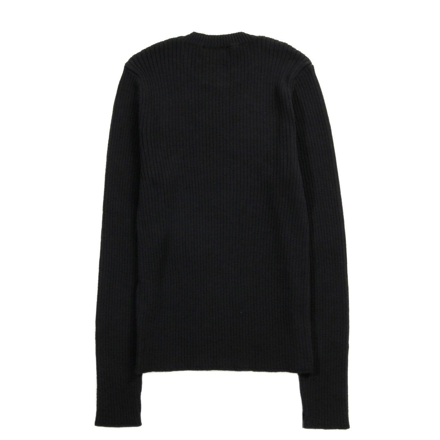 OUR LEGACY COMPACT ROUNDNECK BLACK RUSTIC MERINO