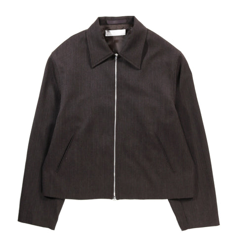 OUR LEGACY MINI JACKET HAVANA BROWN CHAIN WOOL