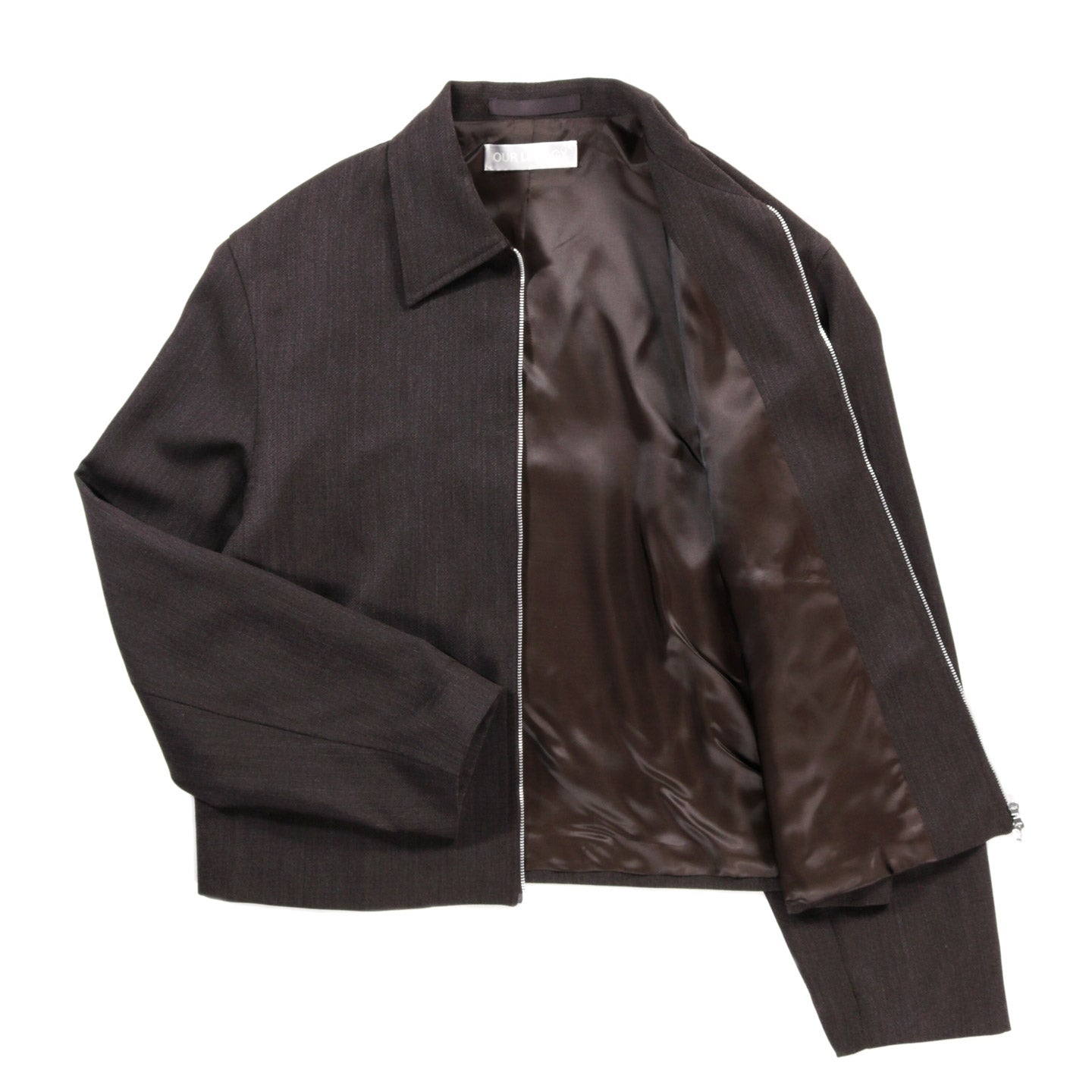 OUR LEGACY MINI JACKET HAVANA BROWN CHAIN WOOL