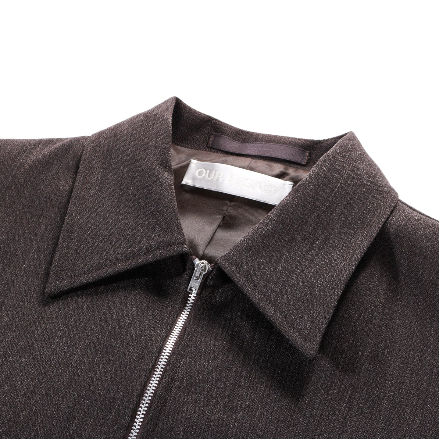 OUR LEGACY MINI JACKET HAVANA BROWN CHAIN WOOL