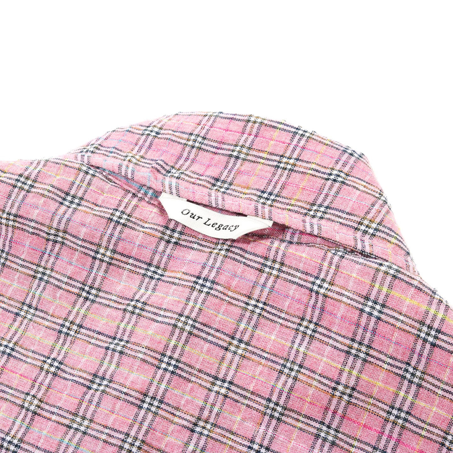 OUR LEGACY BORROWED BD SHIRT PINK KIMBLE CHECK