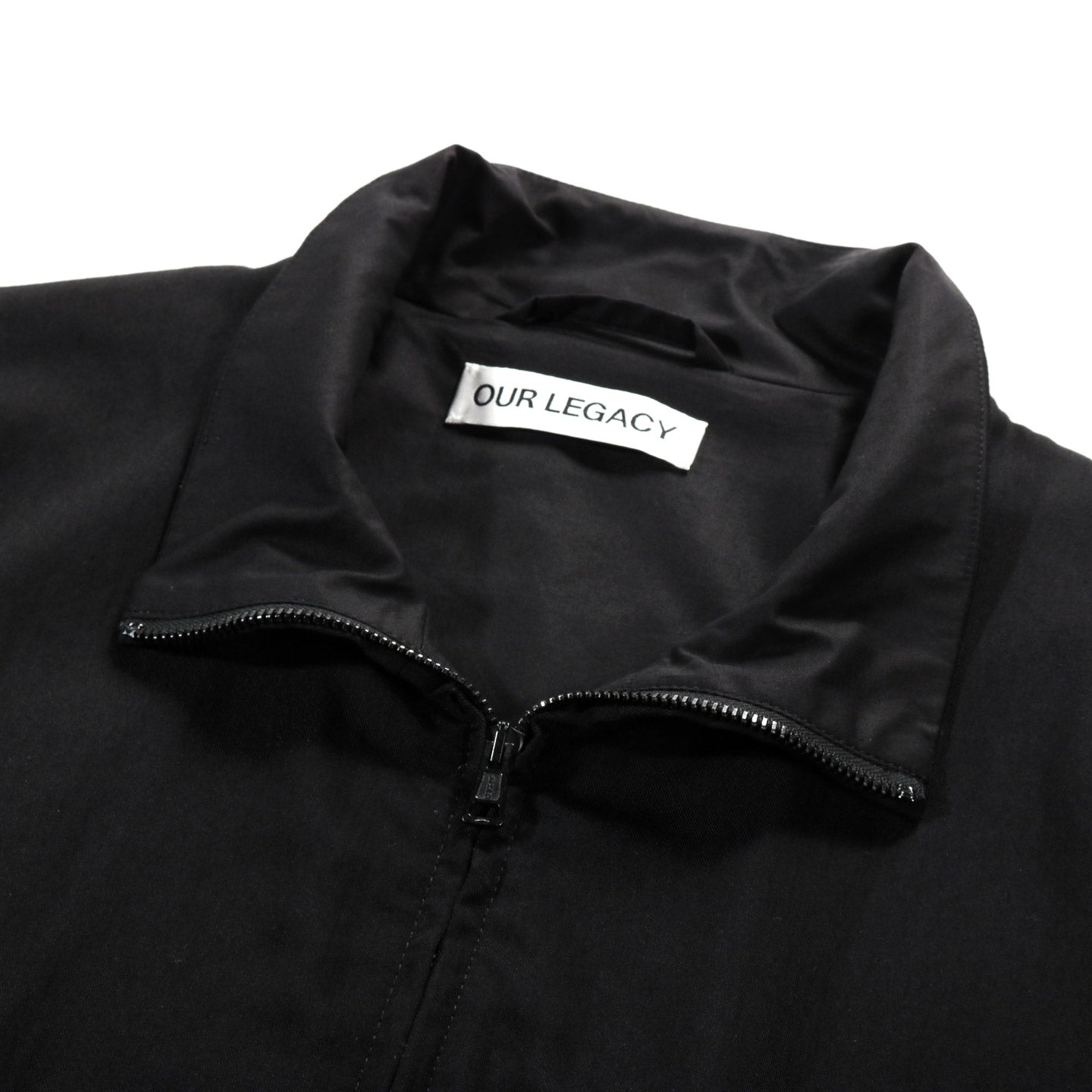 OUR LEGACY CASINO JACKET CROW BLACK NIGHT DRAPE TWILL