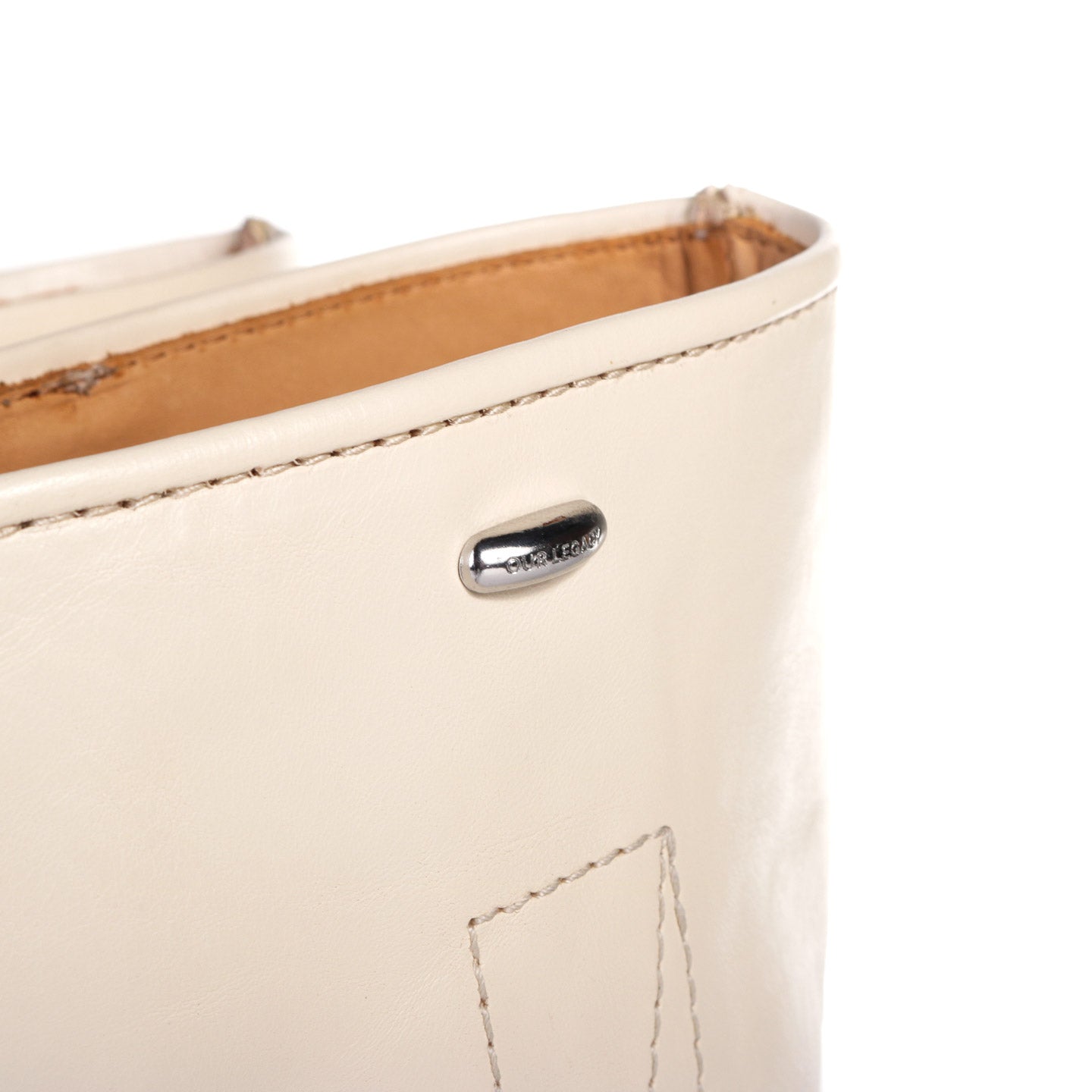 OUR LEGACY GEAR BOOT ANCIENT VANILLA LEATHER