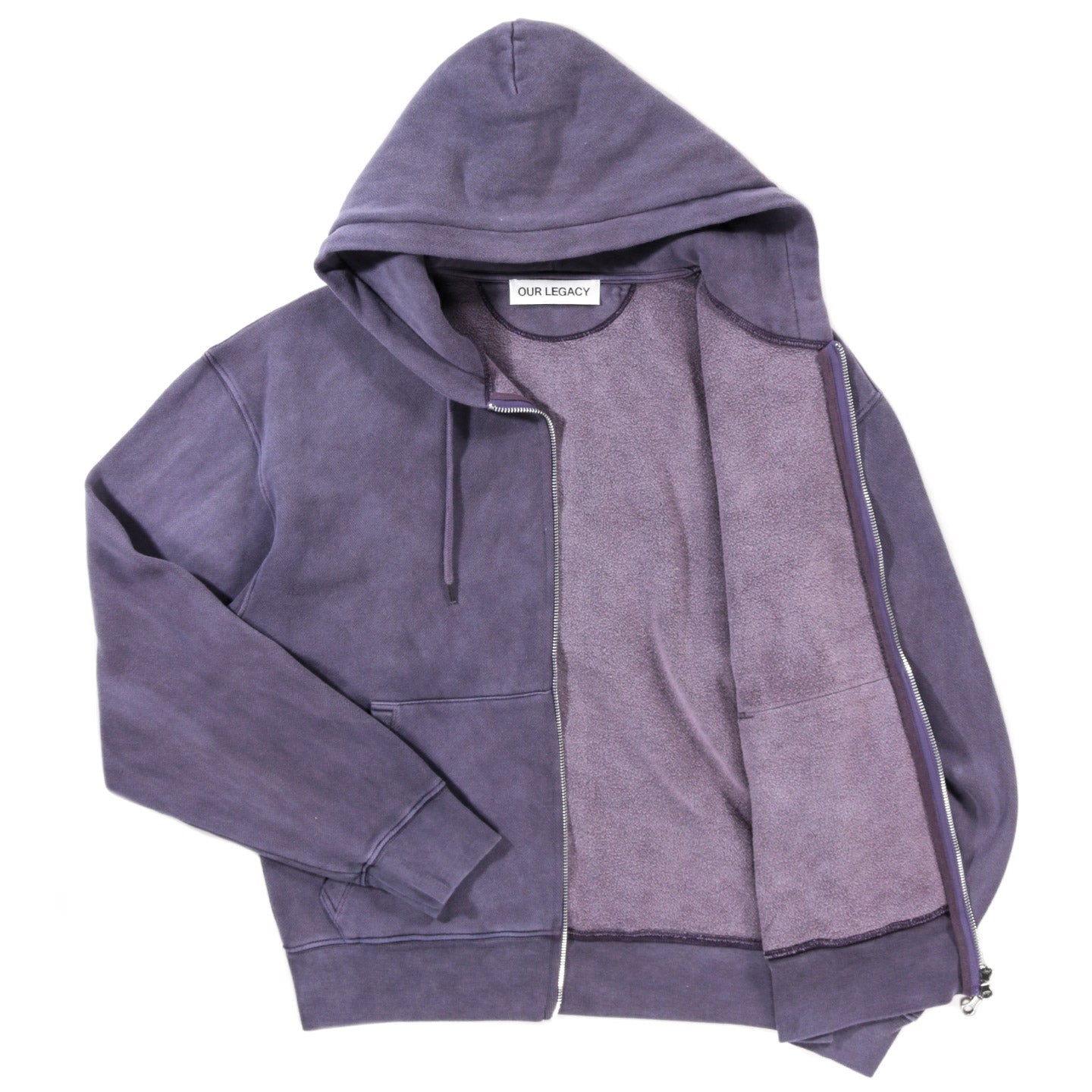 OUR LEGACY RASCAL HOOD ANTIQUE AMETHYST STAR FLEECE