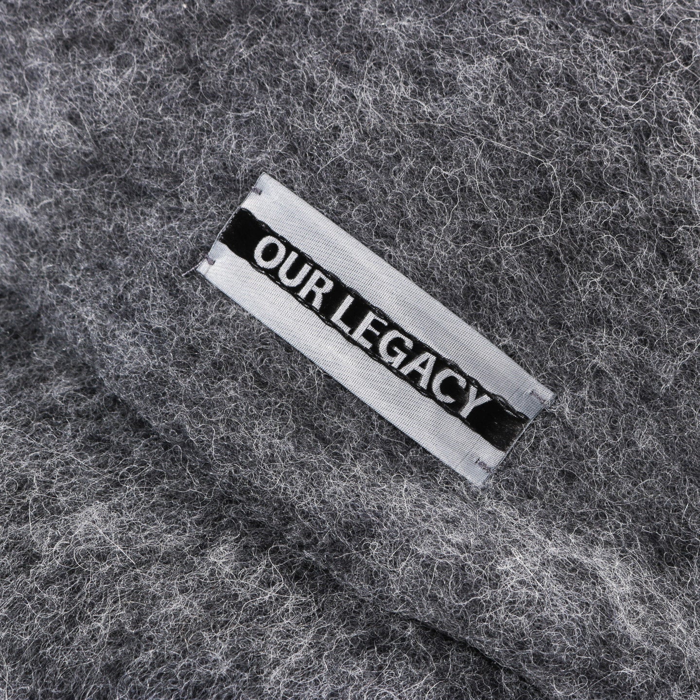 OUR LEGACY ESTATE SCARF PHANTOM FUZZY ALPACA