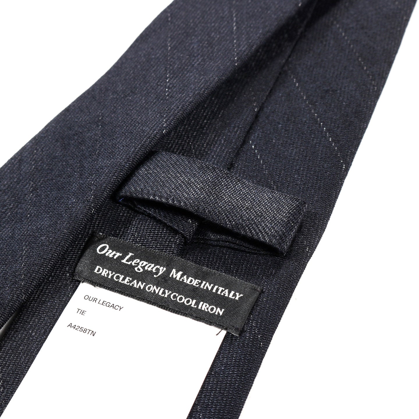 OUR LEGACY TIE NIGHT COVERT FLEX PINSTRIPE