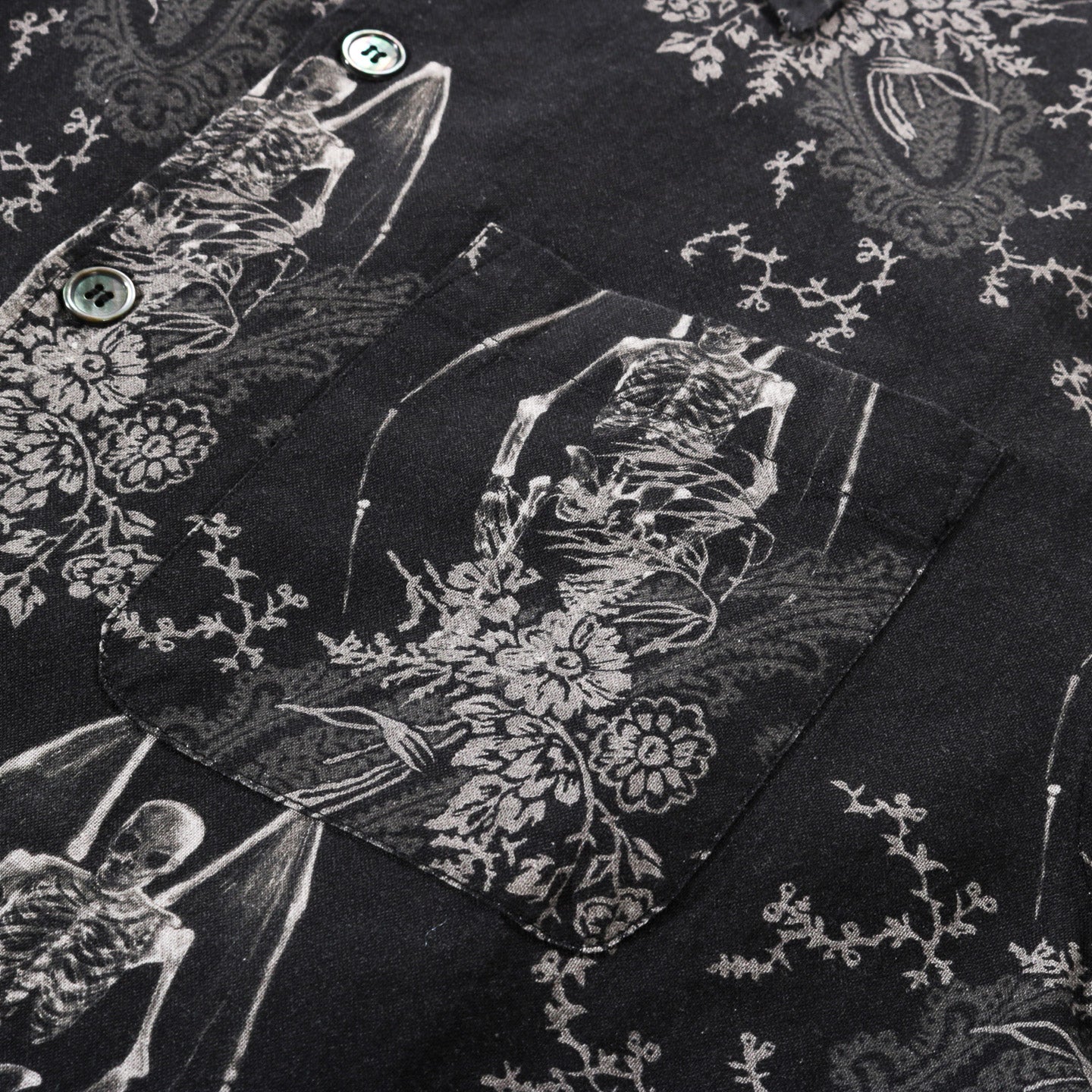 OUR LEGACY EVERY SHIRT SHORTSLEEVE DEATH PAISLEY PRINT