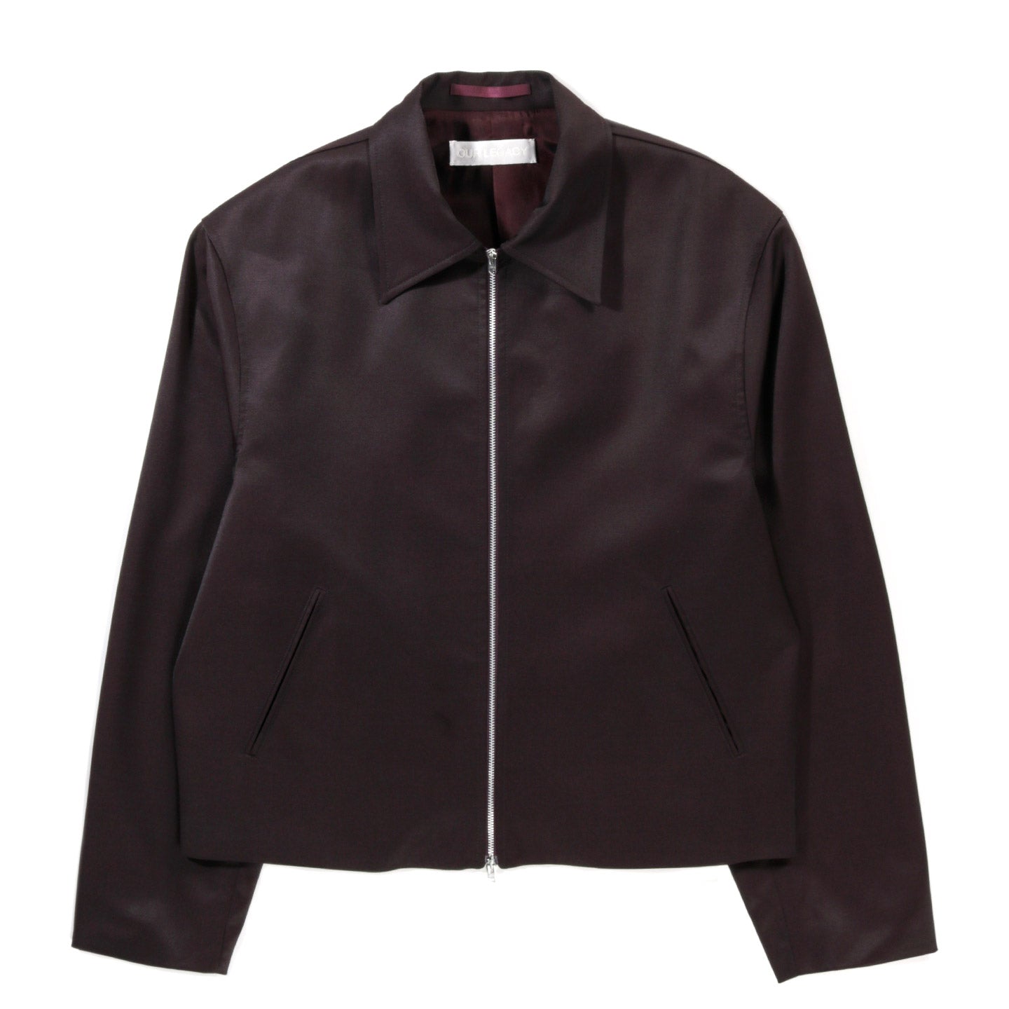 OUR LEGACY MINI JACKET CRUSHED GRAPE FORMFLEX WEAVE