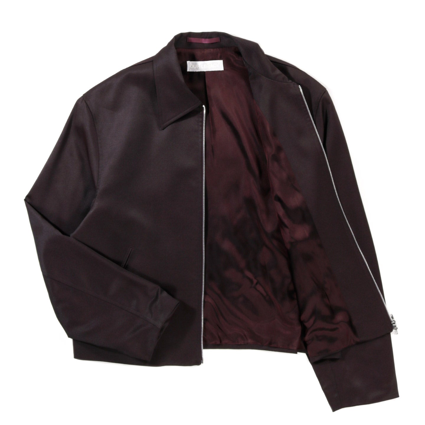 OUR LEGACY MINI JACKET CRUSHED GRAPE FORMFLEX WEAVE