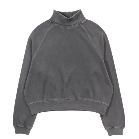 OUR LEGACY SCHOLAR ROLLNECK WORN BLACK ATHLETIC RIB