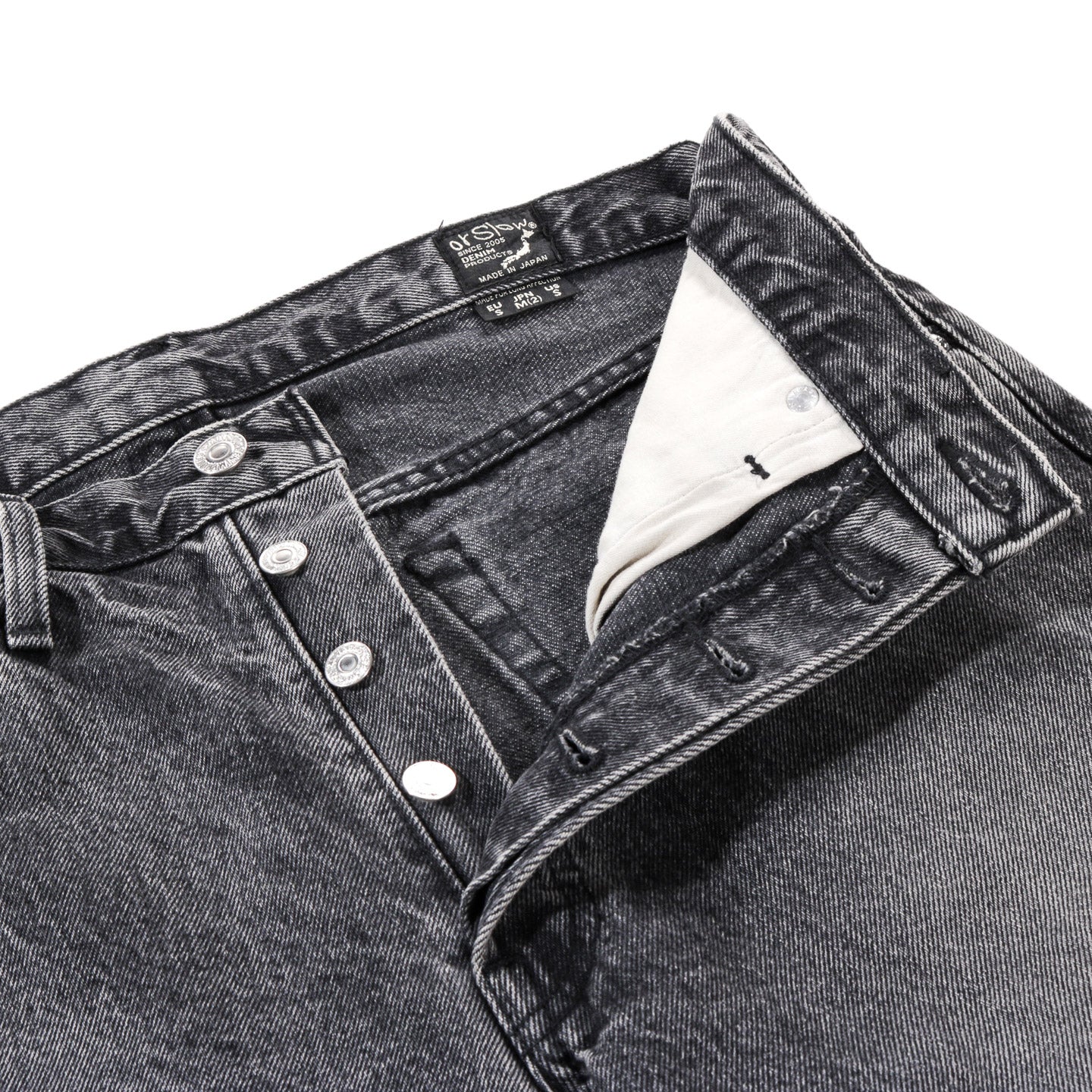 ORSLOW 105 STANDARD FIT 90'S DENIM BLACK STONEWASH