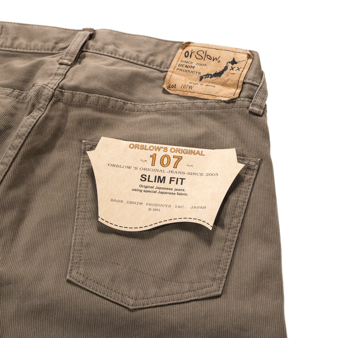 01-0107W-107 - Ivy Fit Pique Denim - Dusty Olive