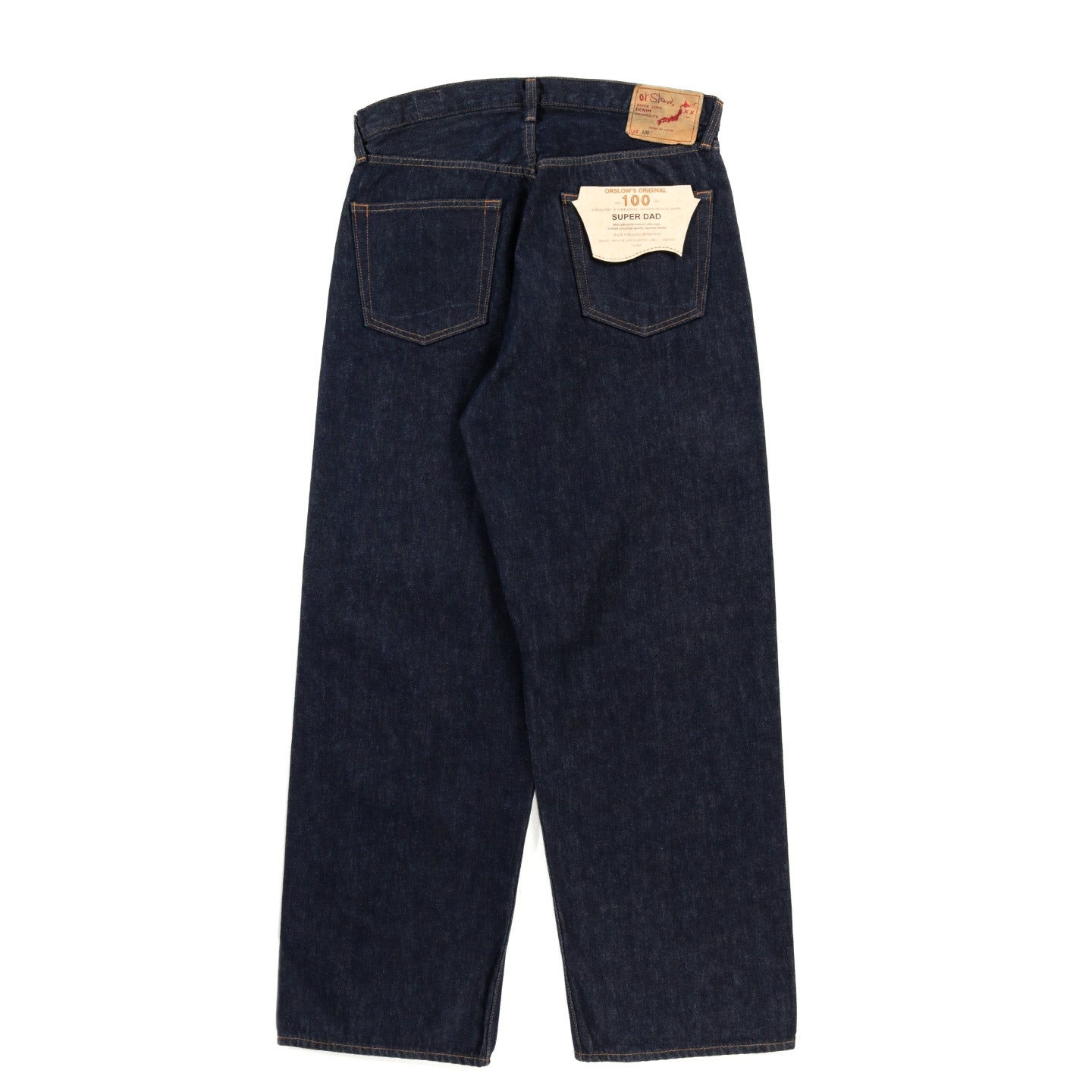 ORSLOW 100 SUPER DAD'S DENIM PANTS ONE WASH