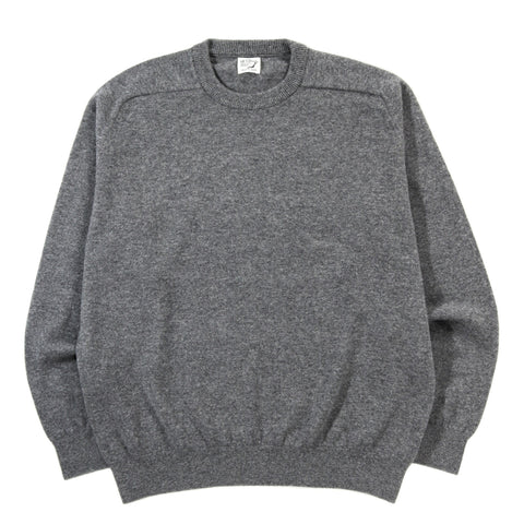 ORSLOW WOOL CREW NECK SWEATER HEATHER GRAY