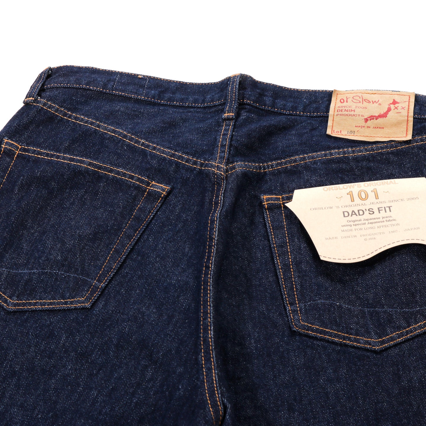 ORSLOW 101 DAD'S FIT DENIM PANTS ONE WASH