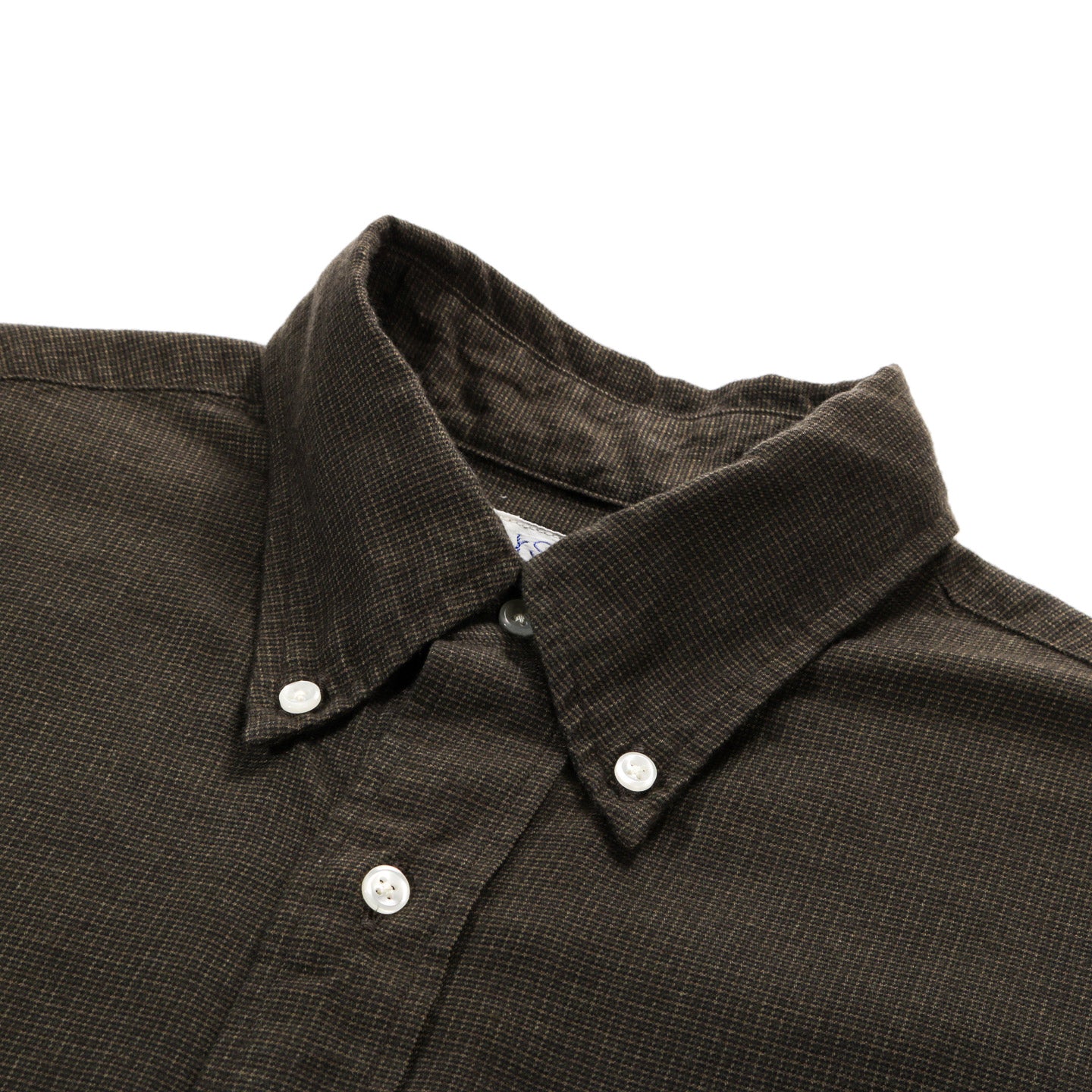 ORSLOW STANDARD BUTTON DOWN SHIRT COFFEE BROWN